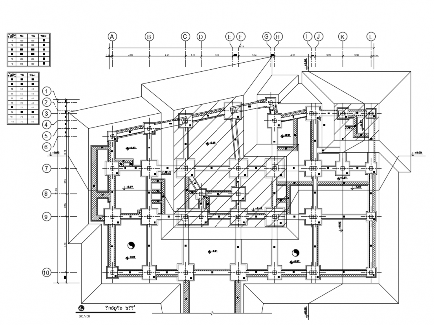 Structural Design Drawing View Dwg File Cadbull