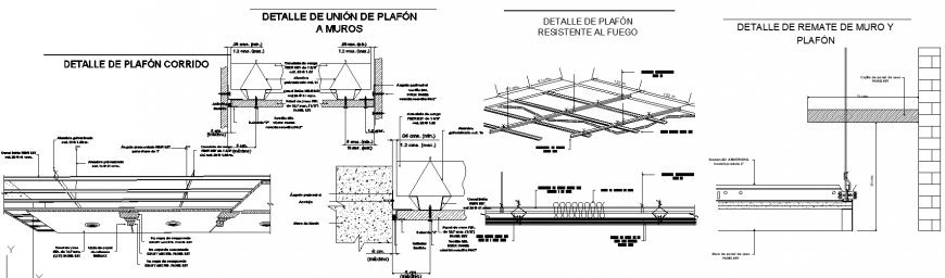 Suspended ceiling drawing in dwg file. - Cadbull