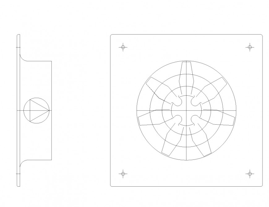 Ventilation Fan Plan Autocad File Cadbull   Ventilation Fan Plan Autocad File 08082018102214 